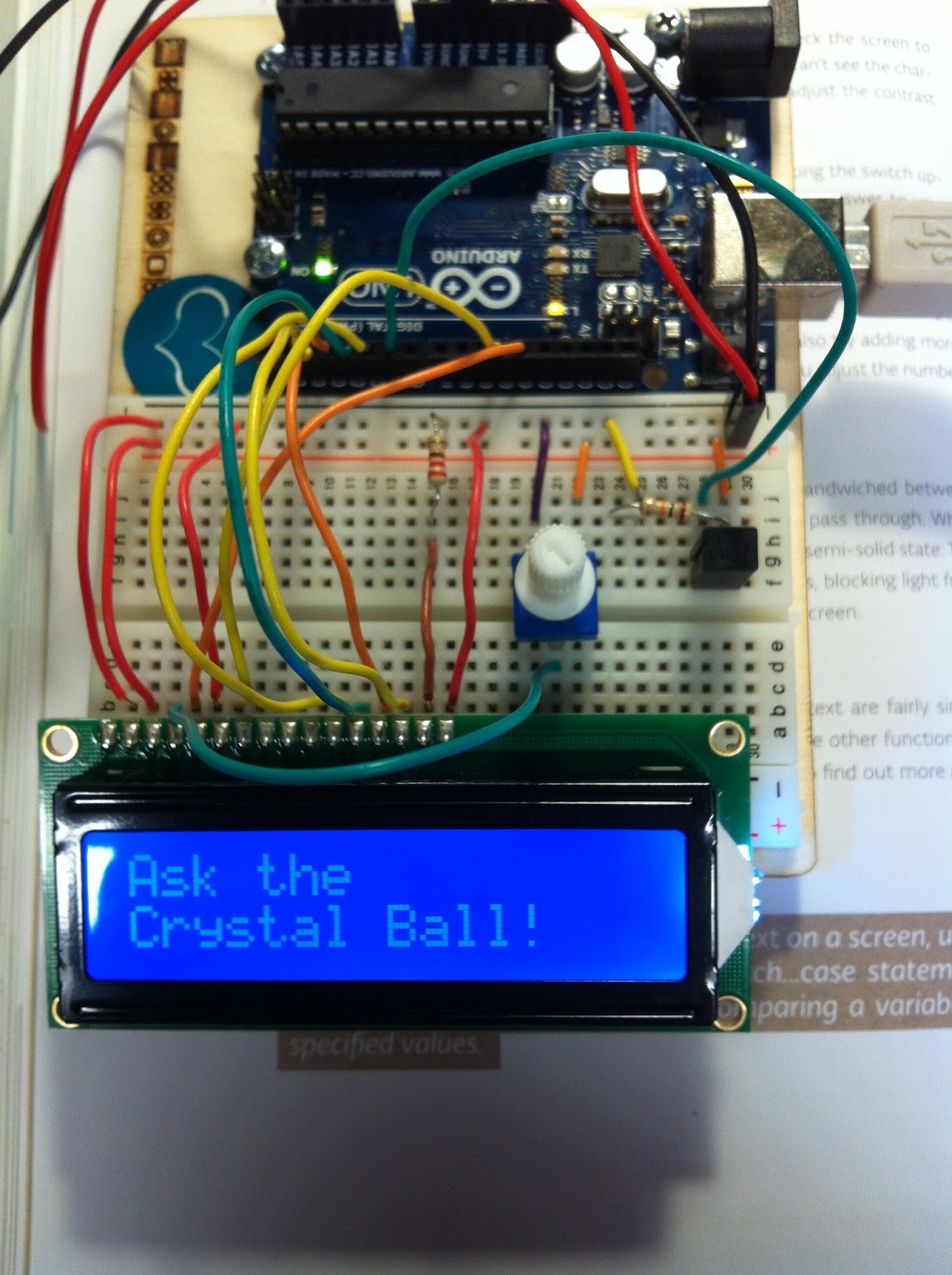 Trouble with Arduino Starter Kit: Project 11 Crystal Ball - General ...