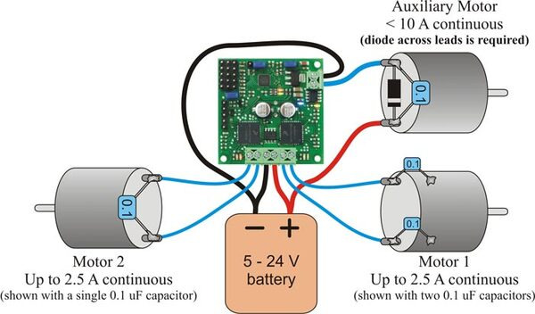 Pololu TReX motor controller + Arduino: Serial or Analog inputs
