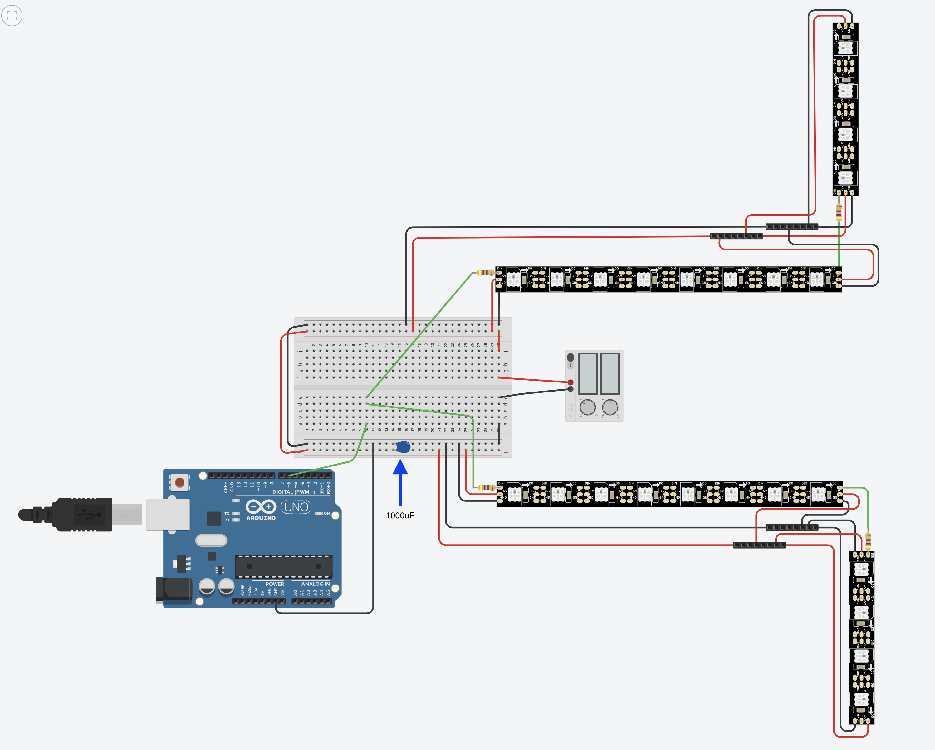 How to run two strips in parallel - LEDs and Multiplexing - Arduino Forum