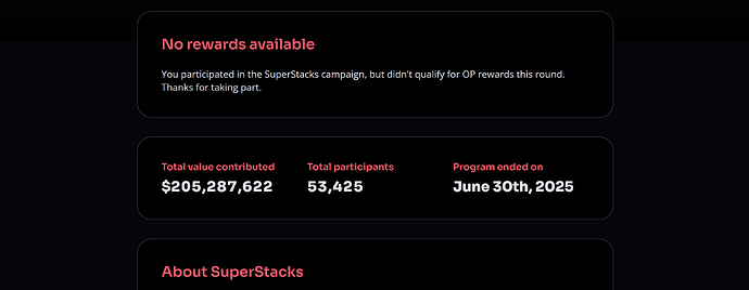 SuperStacks Claim Page