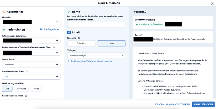 Patientenmitteilung_x_Patientenanfragen