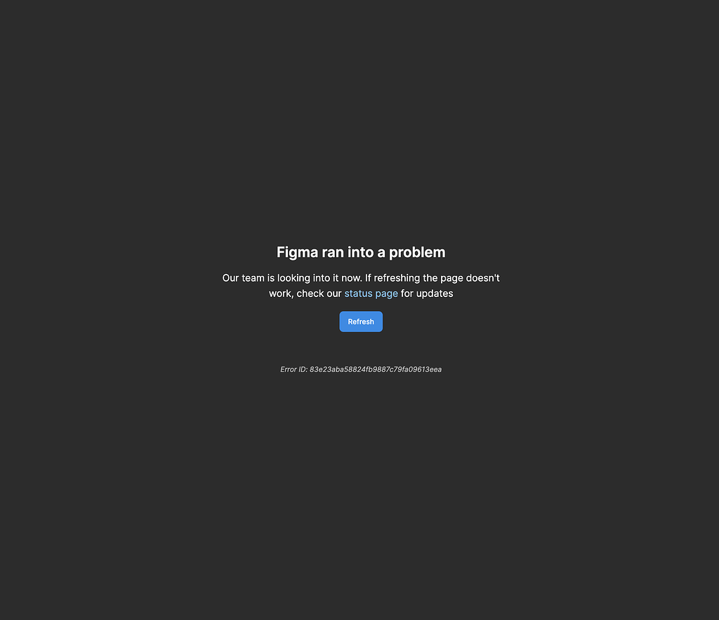 Figma ran into a problem error - Ask the community - Figma Community Forum