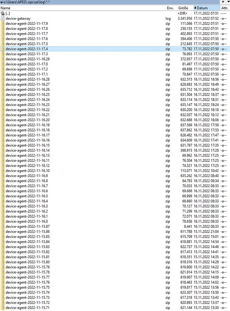 OPC-UA Integration with Cumulocity IoT, Logging config at OPC UA ...