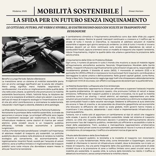 Green Horizon Newspaper