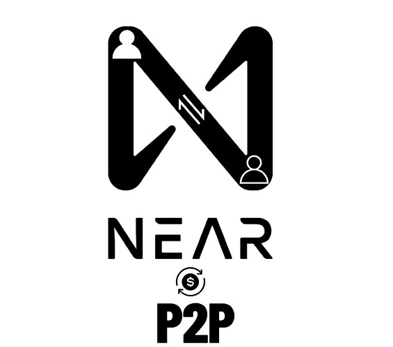 NEAR P2P LOGO bLACK VERSION