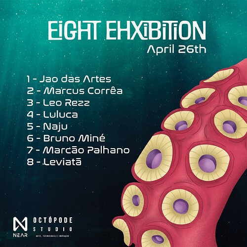 Eight Exhibition Flyer Artistas