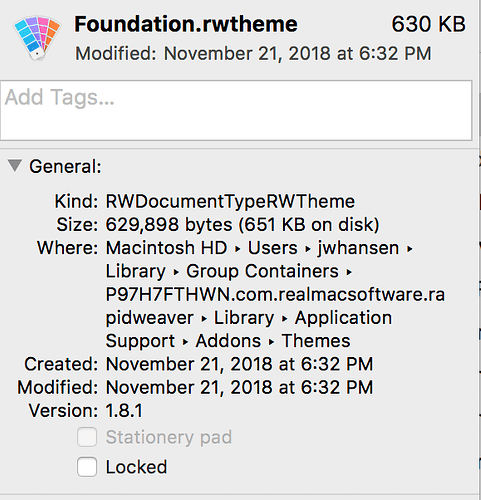 FoundationTheme GetInfo