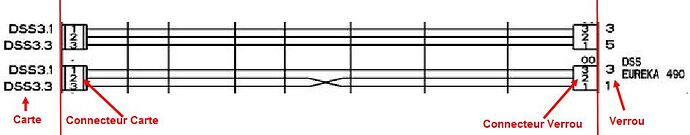 LV Whirlpool AWOE8548 - Schéma de branchement du verrou de porte (annoté)