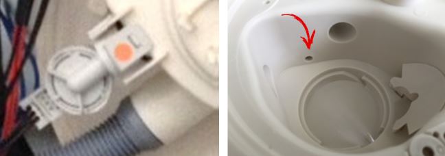 LV Electrolux - Pressostat et prise de pression