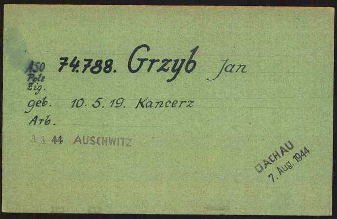 Document from the Arolsen Archives with the ID: 6031401