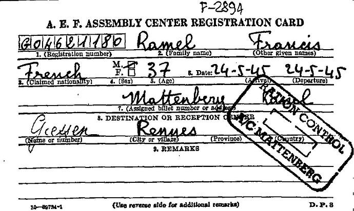 Document from the Arolsen Archives with the ID: 33370857a