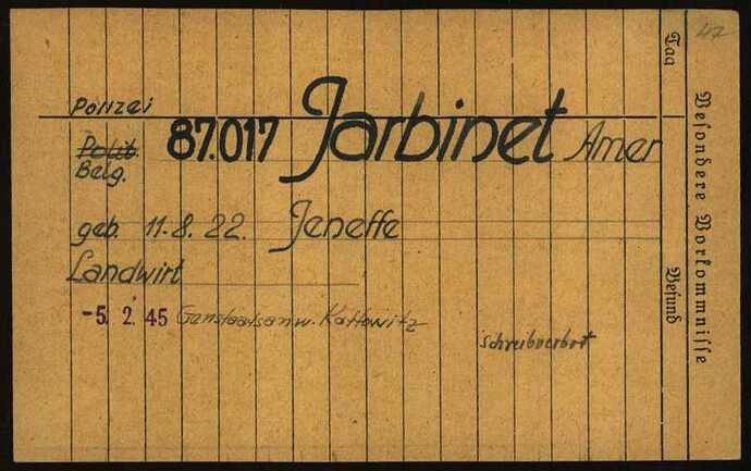 Document from the Arolsen Archives with the ID: 6174213