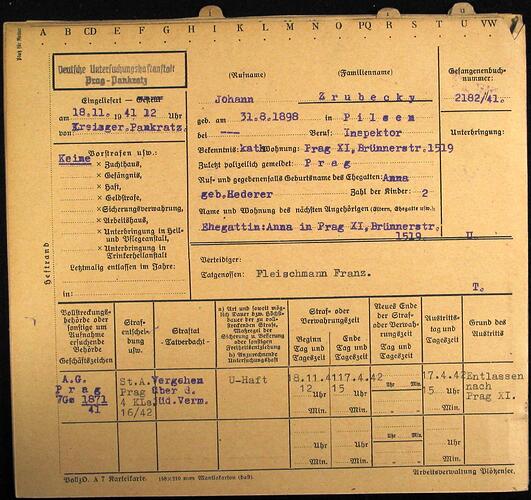 Document from the Arolsen Archives with the ID: 130963550