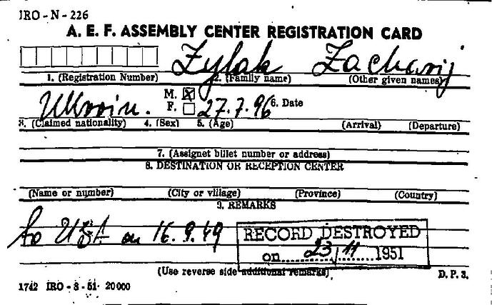 Document from the Arolsen Archives with the ID: 36770919a