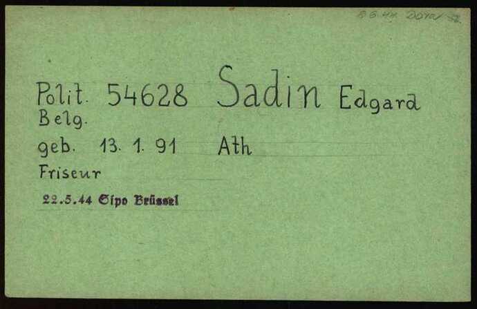 Document from the Arolsen Archives with the ID: 6990599