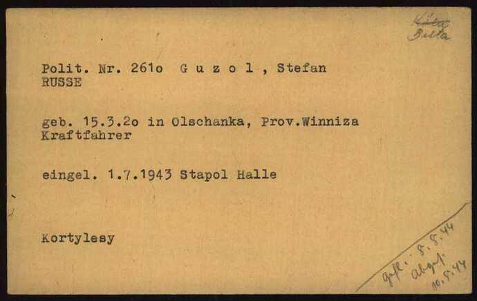 Document from the Arolsen Archives with the ID: 6032869