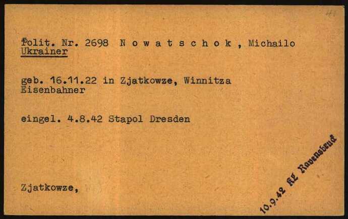 Document from the Arolsen Archives with the ID: 6727560