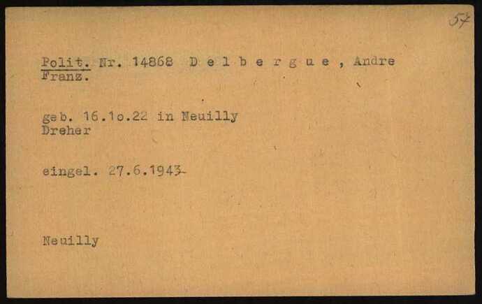 Document from the Arolsen Archives with the ID: 5737422