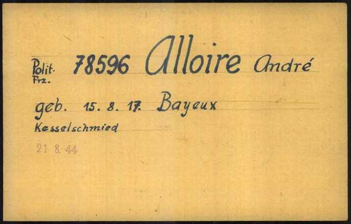 Document from the Arolsen Archives with the ID: 5424615