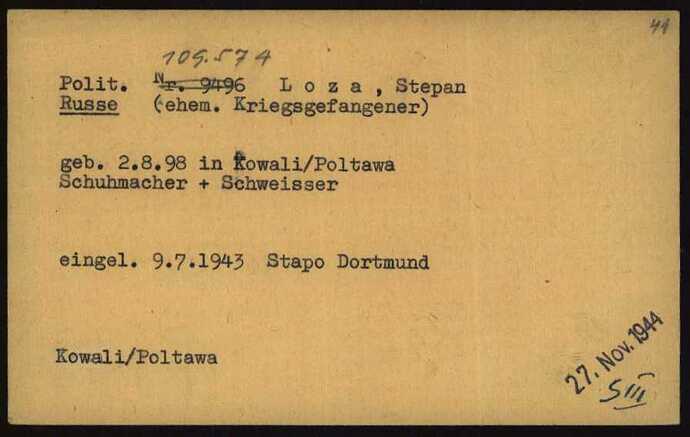Document from the Arolsen Archives with the ID: 6522492