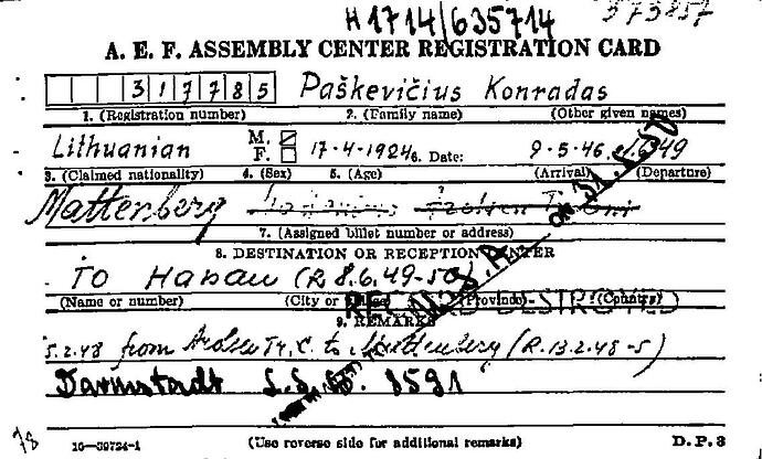 Document from the Arolsen Archives with the ID: 45383461a