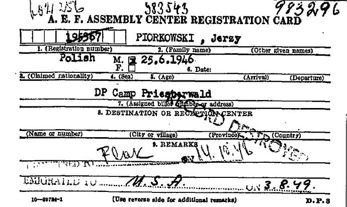 Document from the Arolsen Archives with the ID: 46371877a