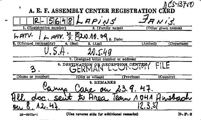 Document from the Arolsen Archives with the ID: 30231209a
