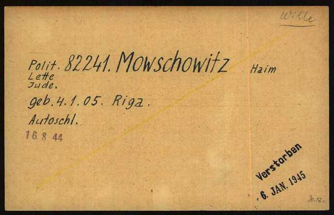 Document from the Arolsen Archives with the ID: 6667325