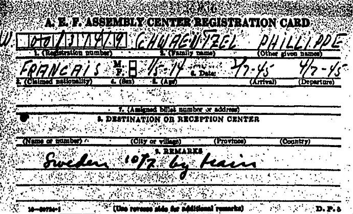 Document from the Arolsen Archives with the ID: 43412203a