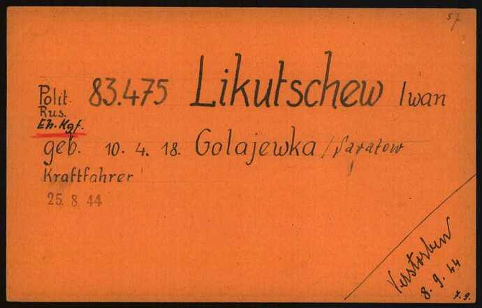 Document from the Arolsen Archives with the ID: 6495534