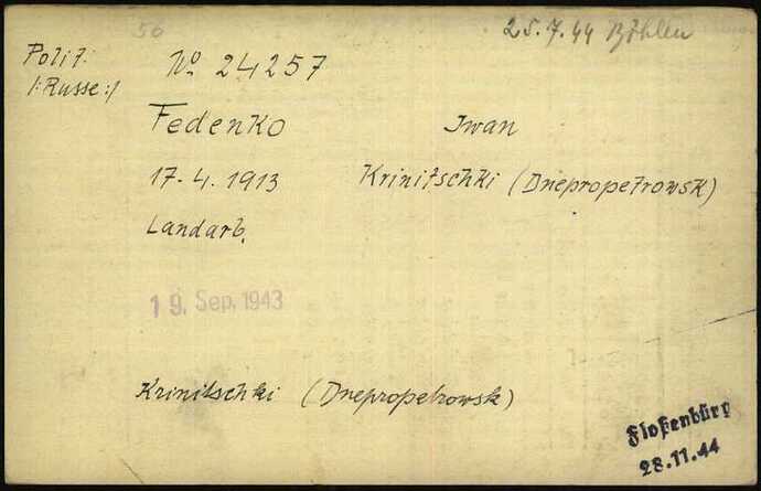 Document from the Arolsen Archives with the ID: 5839571