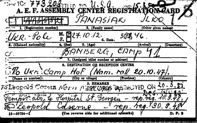 Document from the Arolsen Archives with the ID: 45186569a