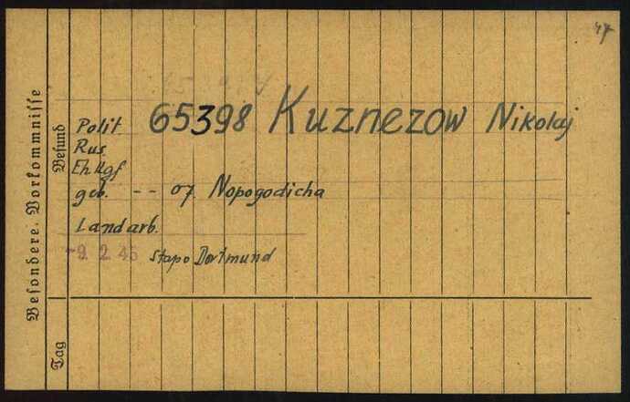 Document from the Arolsen Archives with the ID: 6423402