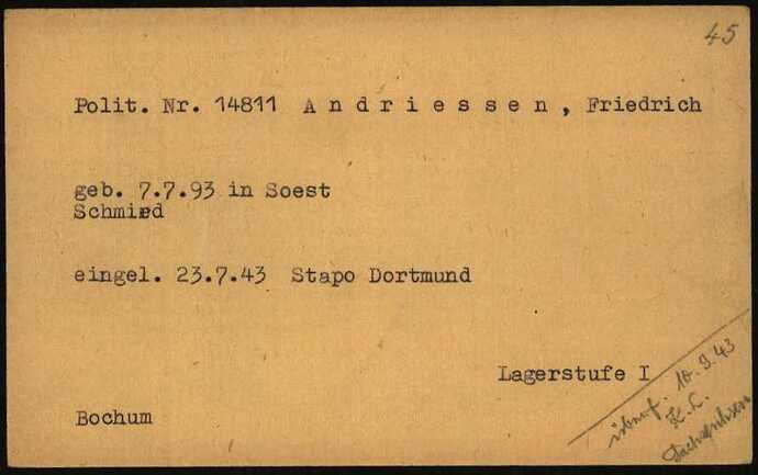 Document from the Arolsen Archives with the ID: 5432425
