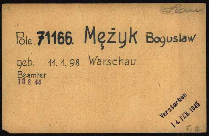 Document from the Arolsen Archives with the ID: 6620332