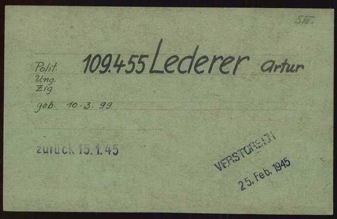 Document from the Arolsen Archives with the ID: 6460308