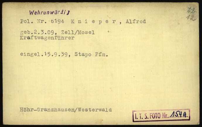 Document from the Arolsen Archives with the ID: 6296607