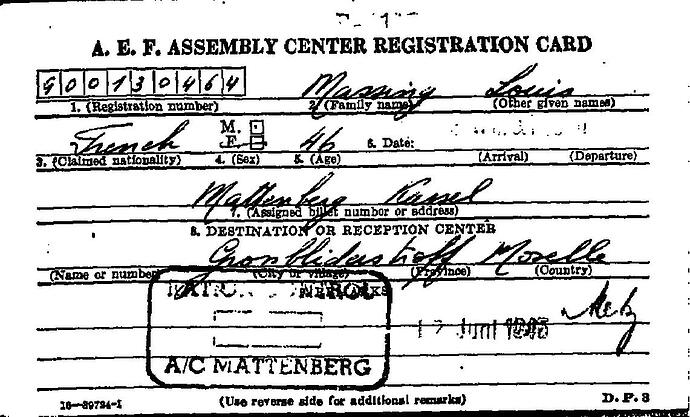 Document from the Arolsen Archives with the ID: 40328968a