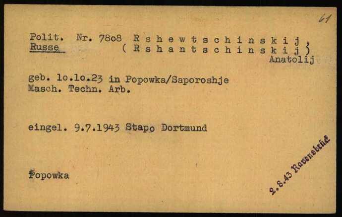 Document from the Arolsen Archives with the ID: 6966115