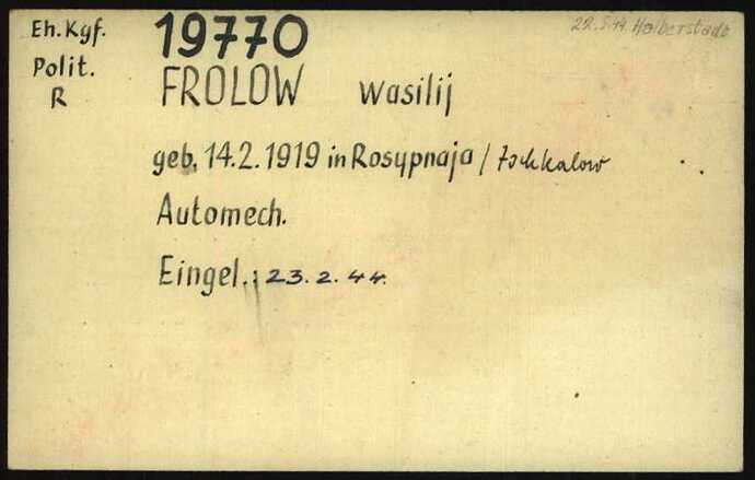 Document from the Arolsen Archives with the ID: 5900356