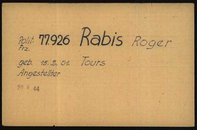 Document from the Arolsen Archives with the ID: 6971257