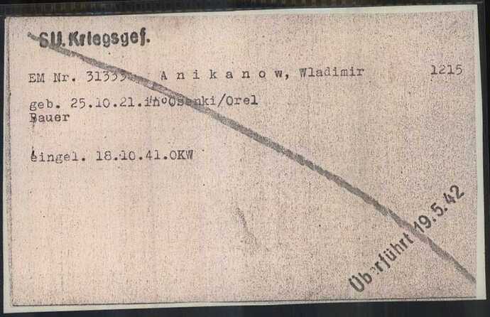 Document from the Arolsen Archives with the ID: 5435321