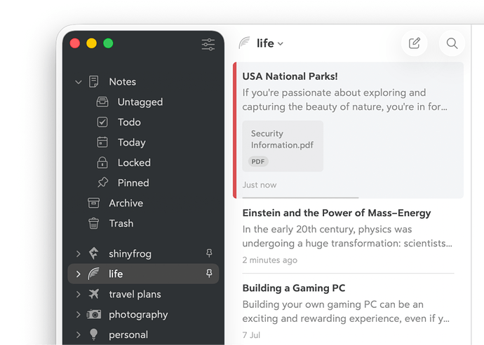 Bear's new UI compatible with "Liquid Glass" style