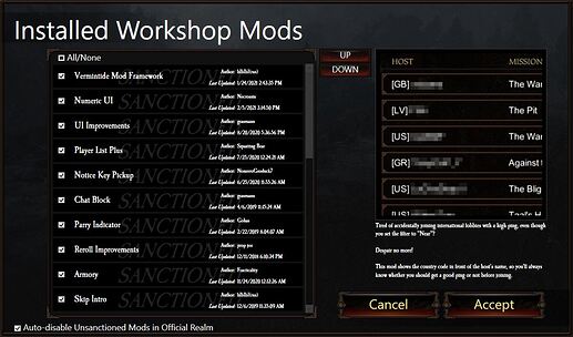 Modlist part 1
