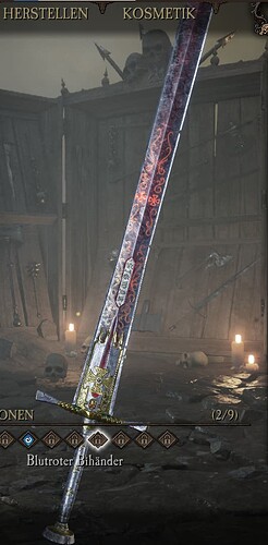 Bloodred executioner sword