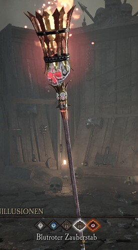 Bloodred staf
