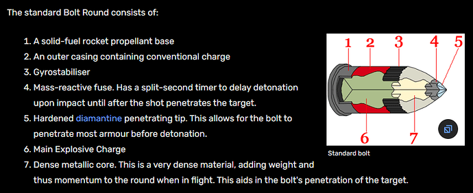 STANDARD BOLTER ROUND