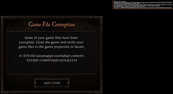 Game File Corruption
