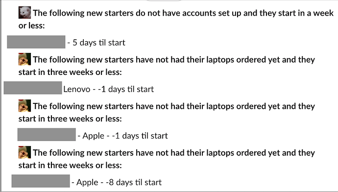 make new starter output