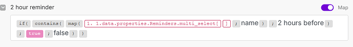 IF statement with contains() array function